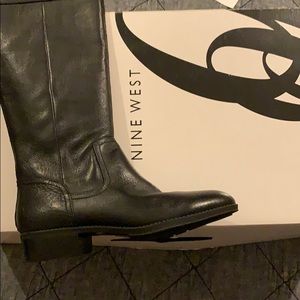 Nine west leather high boots